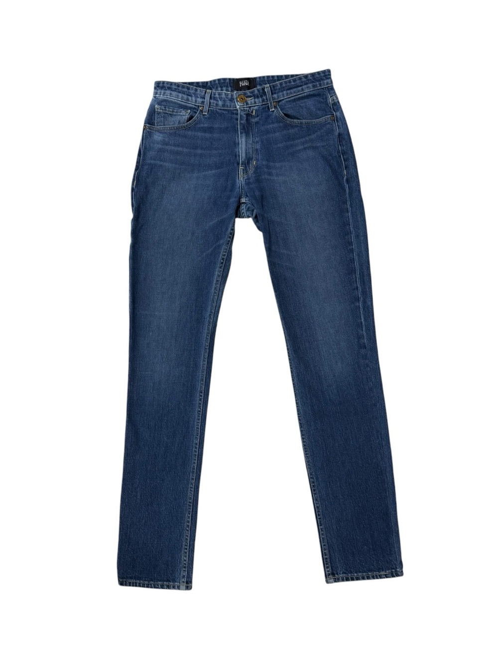 Paige Women’s Slim Cut Jeans Size 31 Tapered Leg Blue Trail Medium Wash Denim